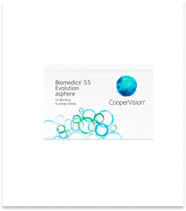 Biomedics® 55 - Monthly Contact Lenses Box of 6 lenses - Next Day Free Delivery