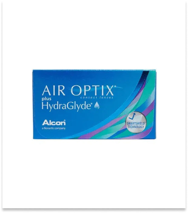 Air Optix Plus HydraGlyde Monthly Contact Lenses 6pcs Pack - Free Delivery Get in 4hrs - 24hrs