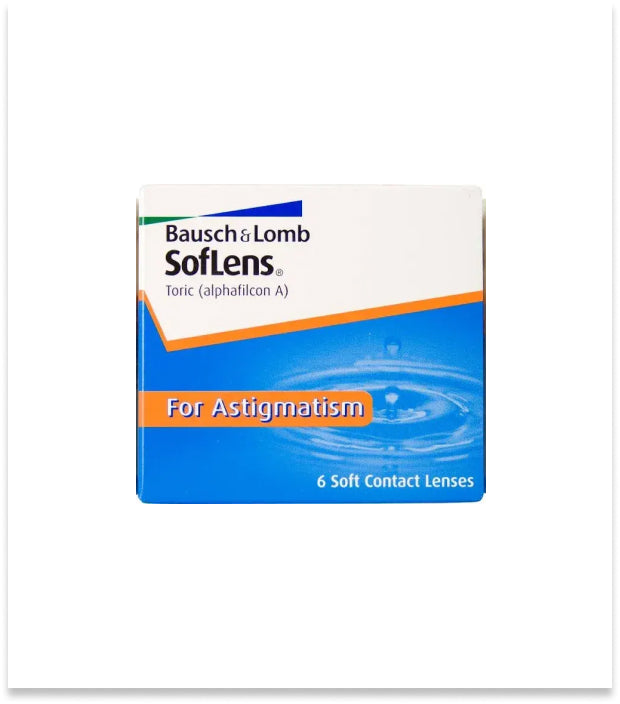 Bausch & Lomb SofLens Monthly Astigmatism 6's Pack Contact Lenses - Free Delivery 24hrs - 48hrs