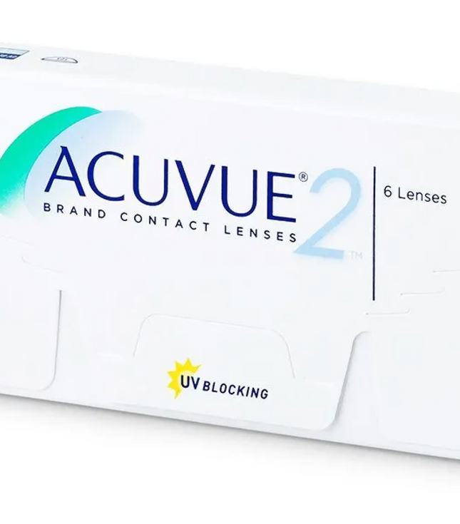 Acuvue 2 Monthly Contact Lenses - Pack of 6 - Free Delivery Get In 24hrs - 48hrs