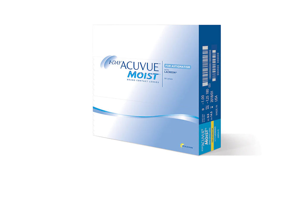 Acuvue Moist 1 Daily Disposable Contact lenses 90 Pack